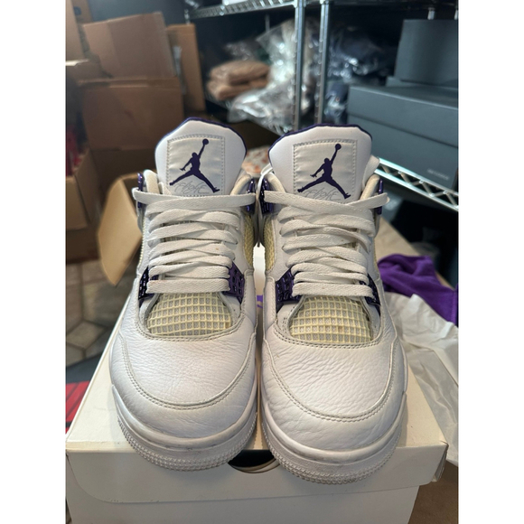 Us seller-CA Jordan retro 4 metallic purple 4 OG 8.5 solid condition main image 7